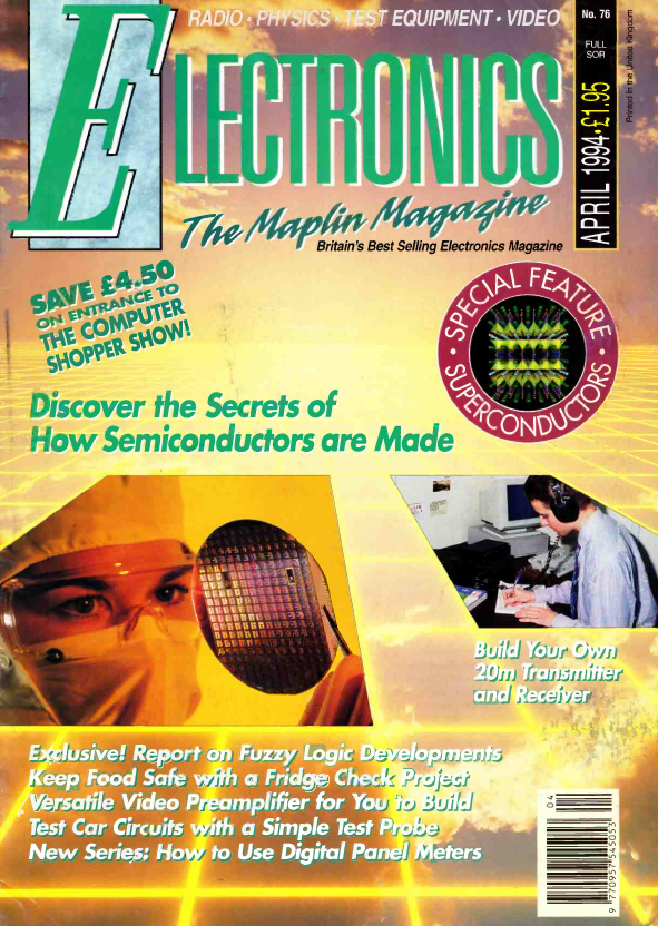 Maplins 'Electronics' Magazine - 1994-04