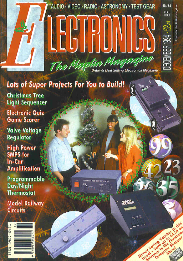 Maplins 'Electronics' Magazine - 1994-12