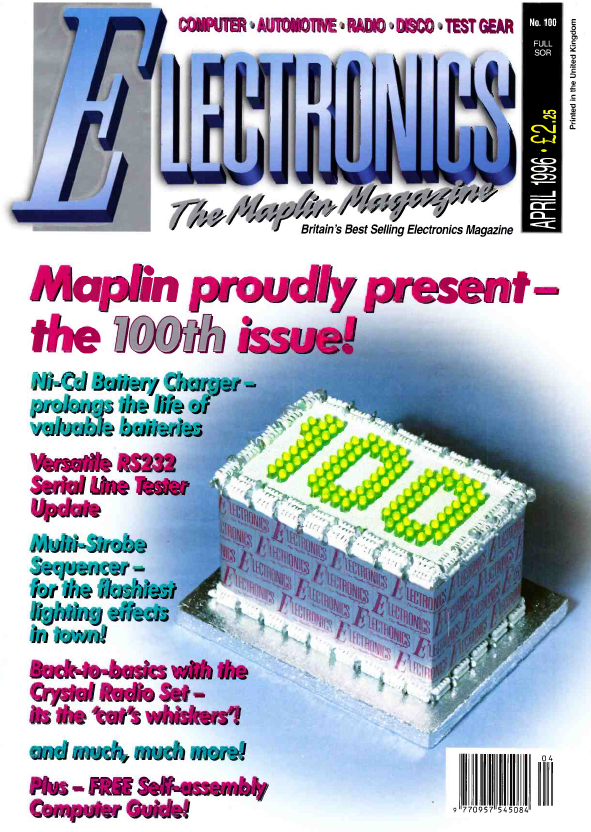 Maplins 'Electronics' Magazine - 1996-04