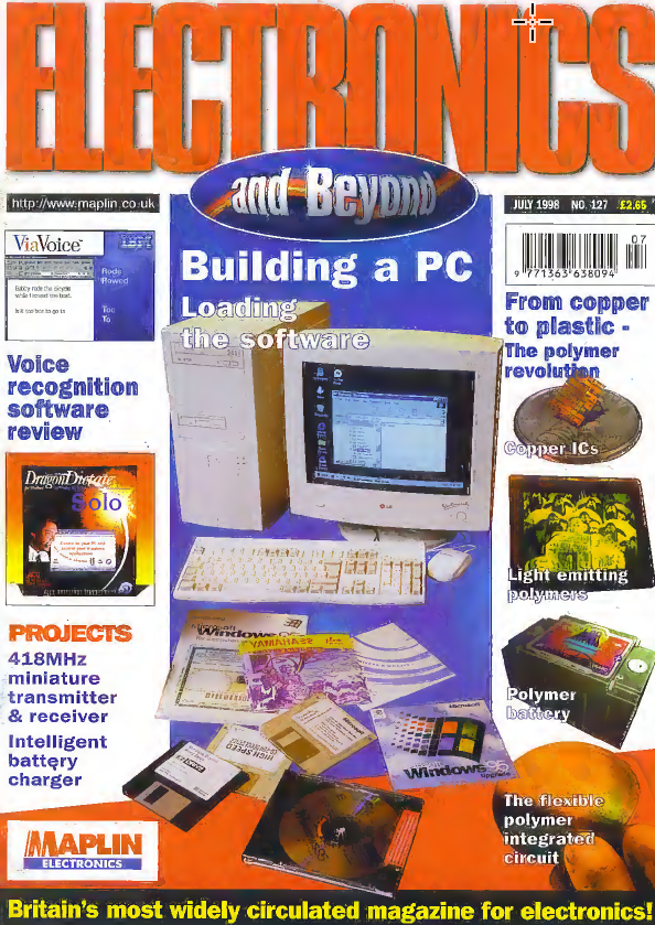 Maplins 'Electronics' Magazine - 1998-07