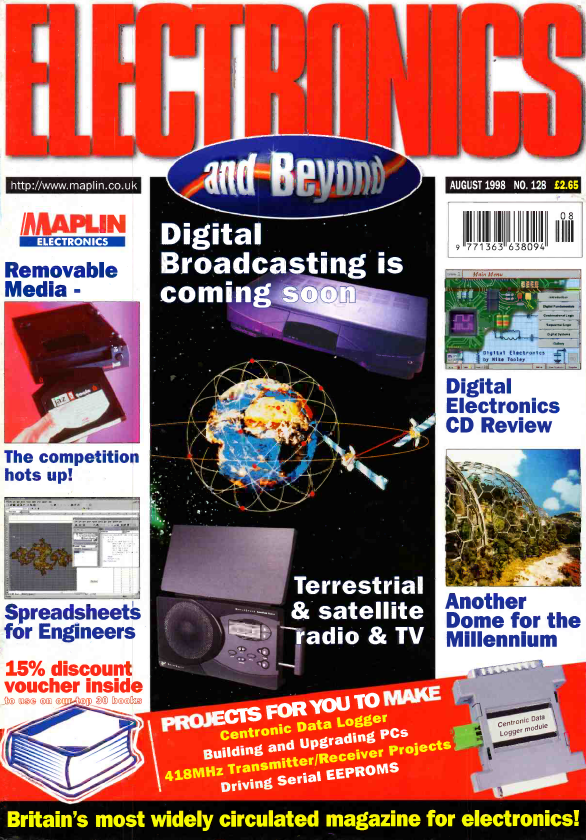 Maplins 'Electronics' Magazine - 1998-08