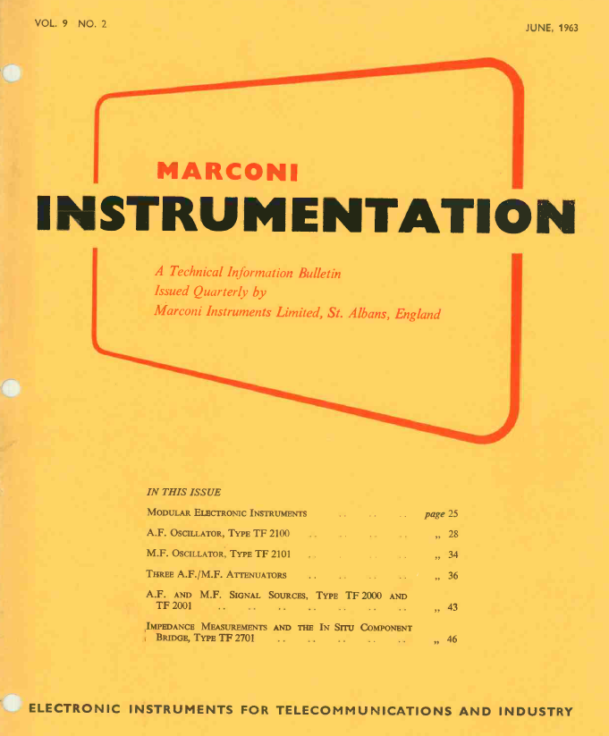 Marconi Instrumentation Bulletins - 1963-06