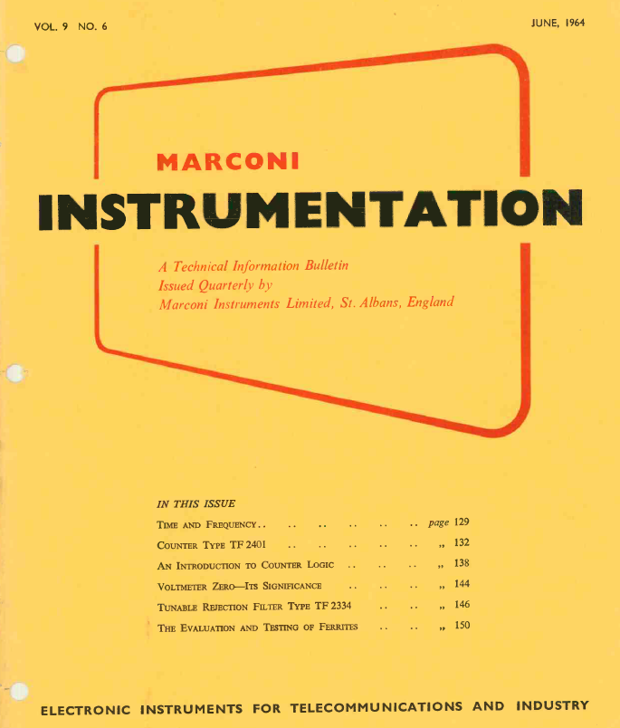 Marconi Instrumentation Bulletins - 1964-06