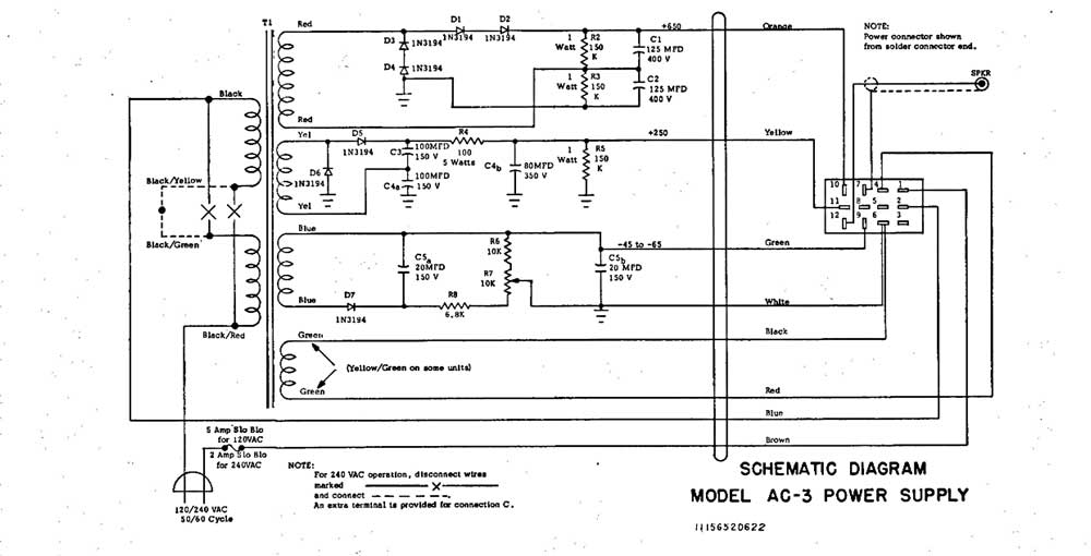 Drake AC-3 - Schematic Diagram