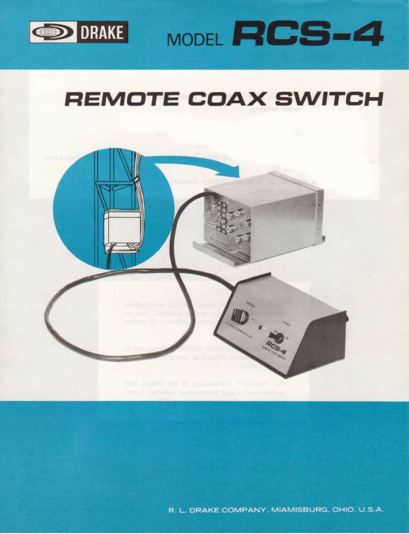 Drake RSC-4 Remote Coax Switch - Brochure