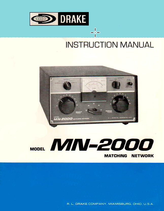 Drake MN-2000 - Instruction Manual 2