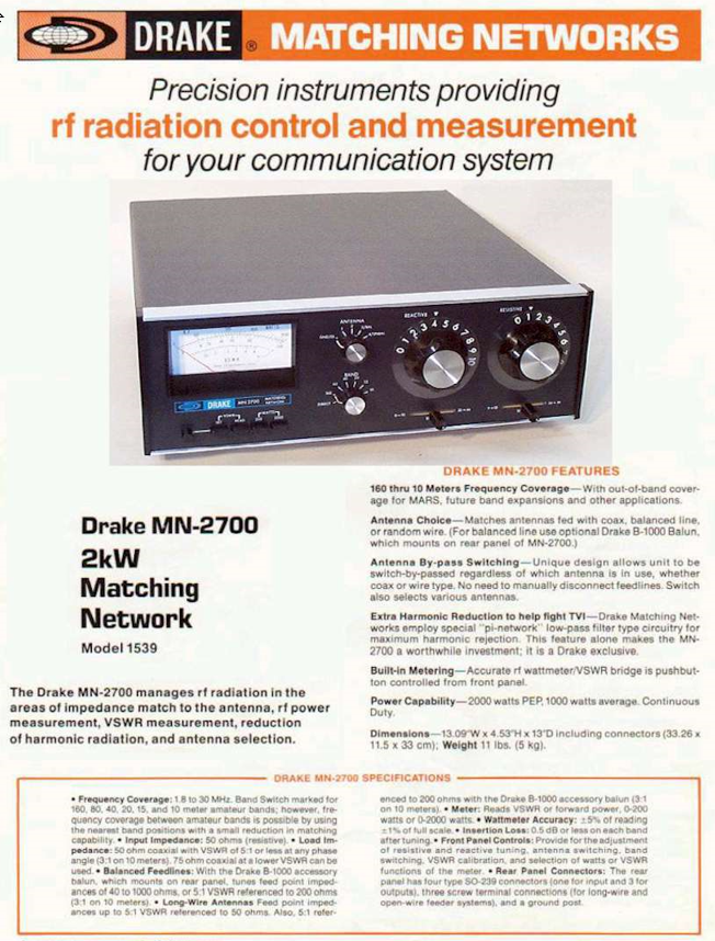 Drake MN-2700 - Brochure