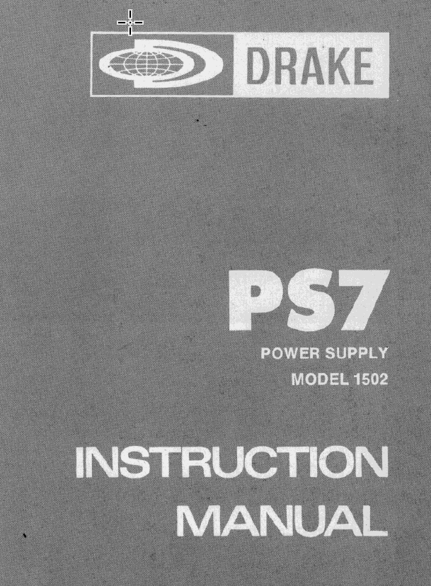 Drake PS-7 - Instruction Manual 2