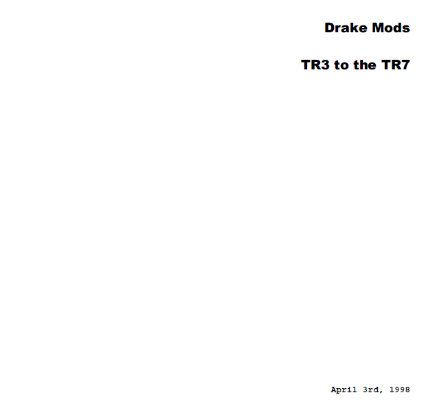 Drake Modifications 6A