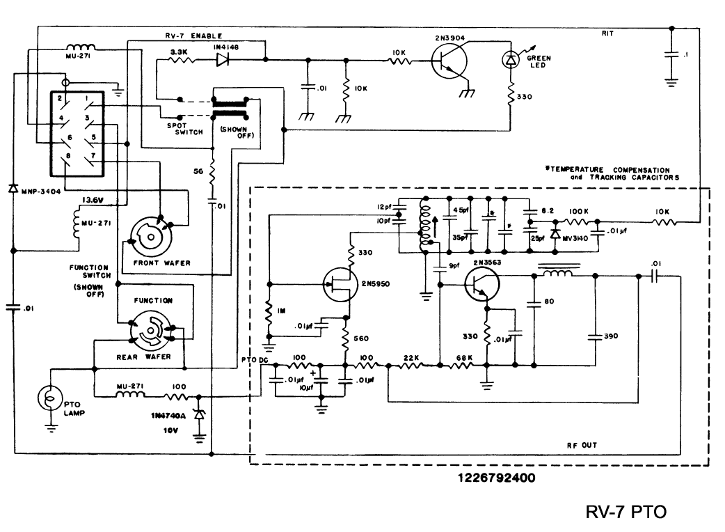 Drake RV-7 - PTO RIT Schematic Diagram