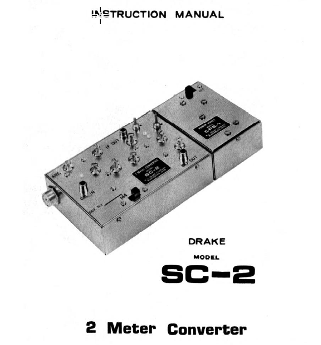 Drake SC-2 - Instruction Manual