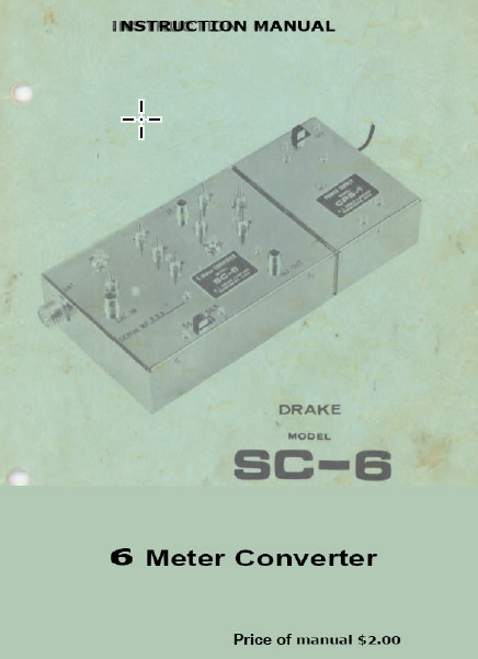 Drake SC-6 - Instruction Manual