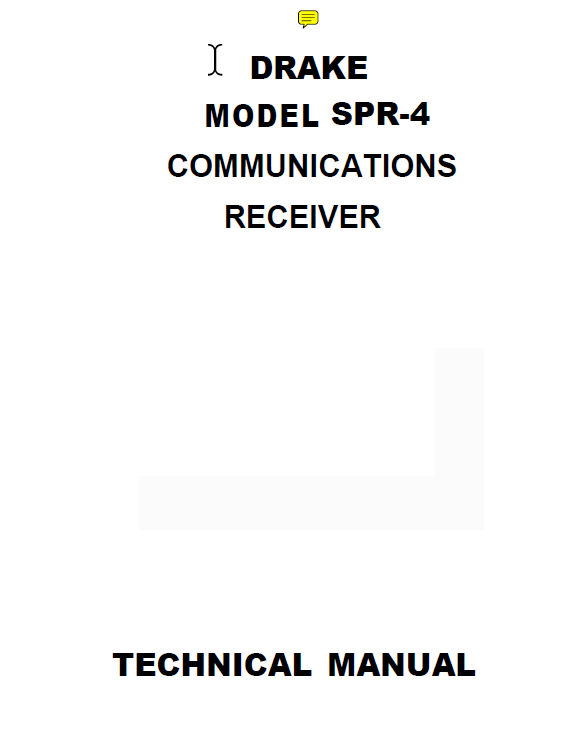 Drake SPR-4 - Instruction Manual 1