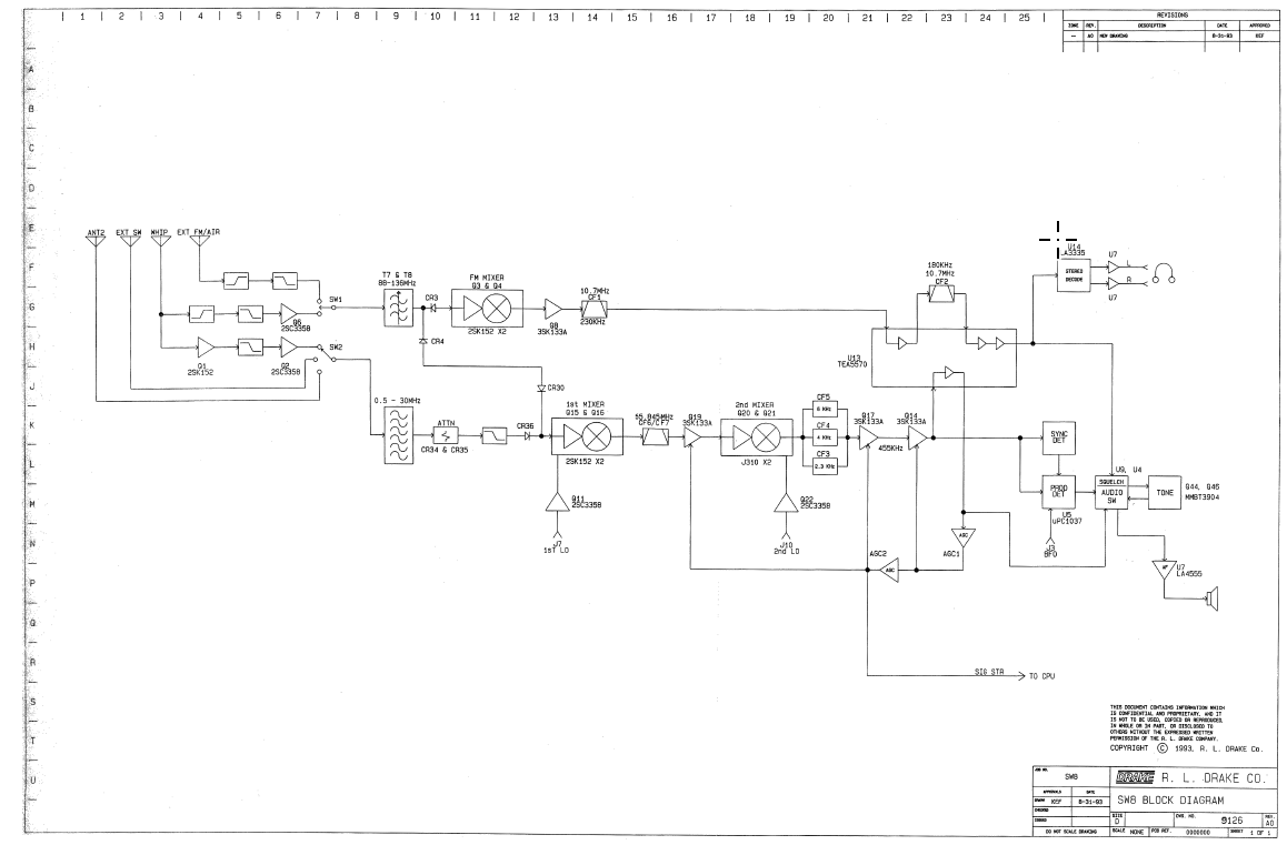 Drake SW-8 - Schematic Diagram