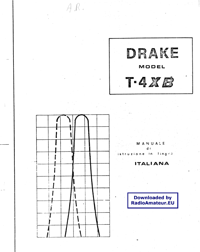 Drake T-4XB - Instruction Manual (Italian)