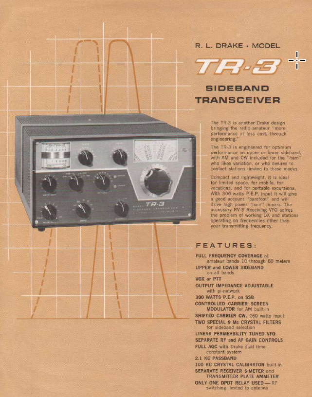 Drake TR-3 Sideband Transceiver - Brochure
