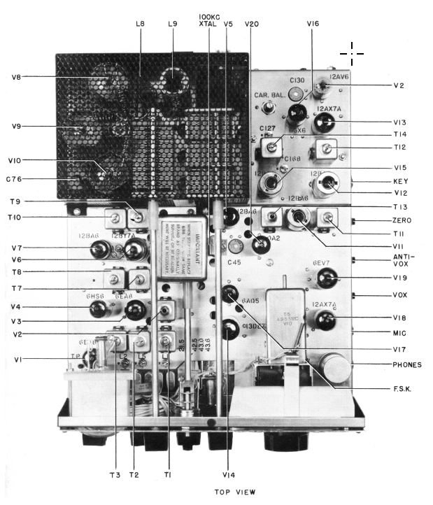 Drake TR-4 - Chassis Top (16050 and up)