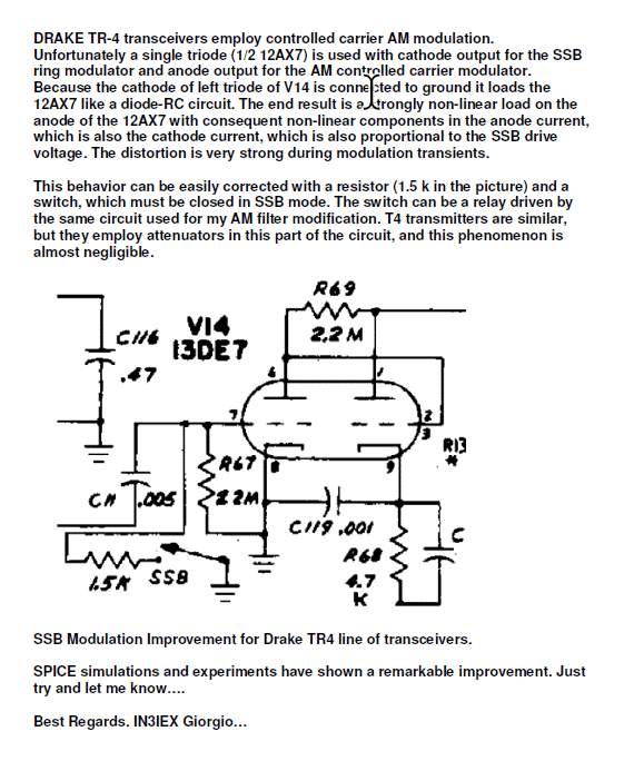 Drake TR-4 - Modulation Fix