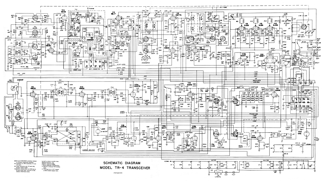 Drake TR-4 - Schematic Diagram (26000 and up)