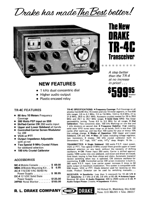 Drake TR-4C - Advert