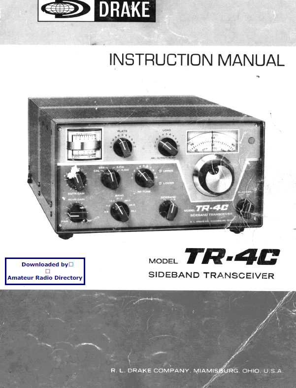 Drake TR-4C - Instruction Manual