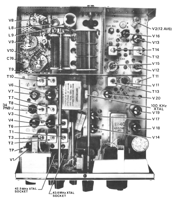 Drake TR-4C - Chassis Top (34049 and up)