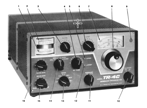 Drake TR-4C - Front Panel (34049 and up)