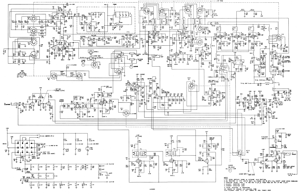Drake TR-4C - Schematic Diagram (32001 and up)