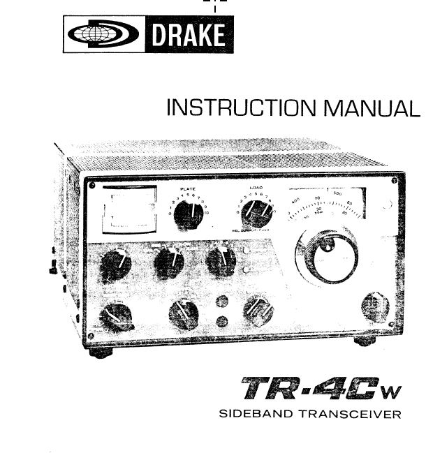 Drake TR-4CW - Instruction Manual 1
