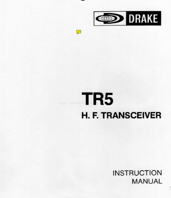 Drake TR-5 - Instruction Manual 1