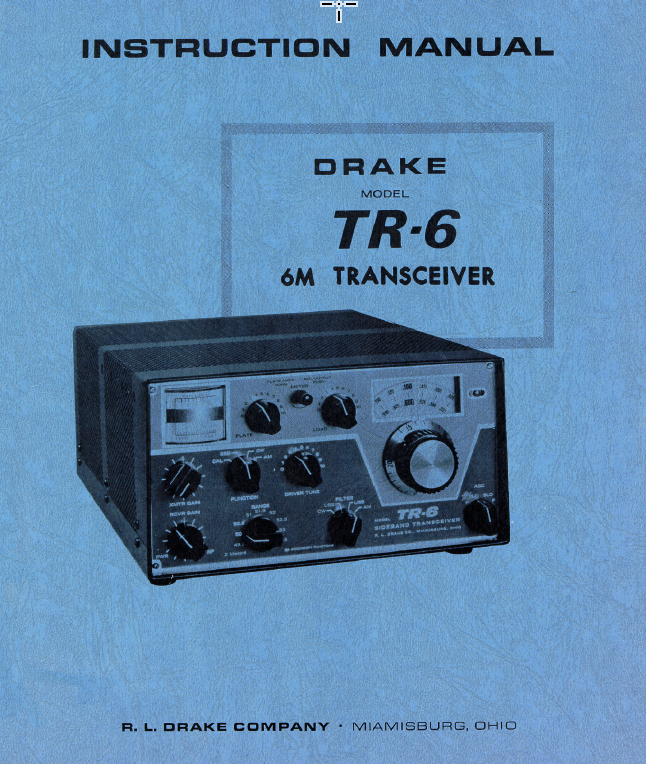Drake TR-6 - Instruction Manual 1