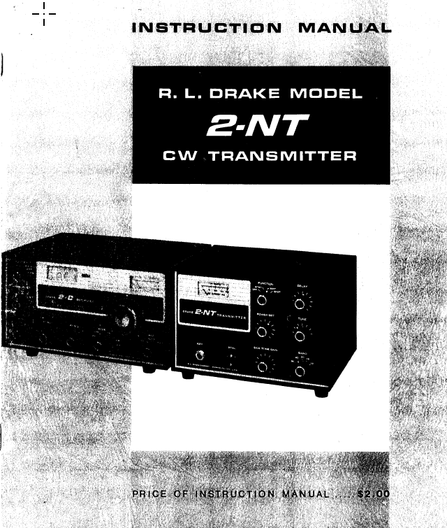 Drake 2-NT - Instruction Manual 1