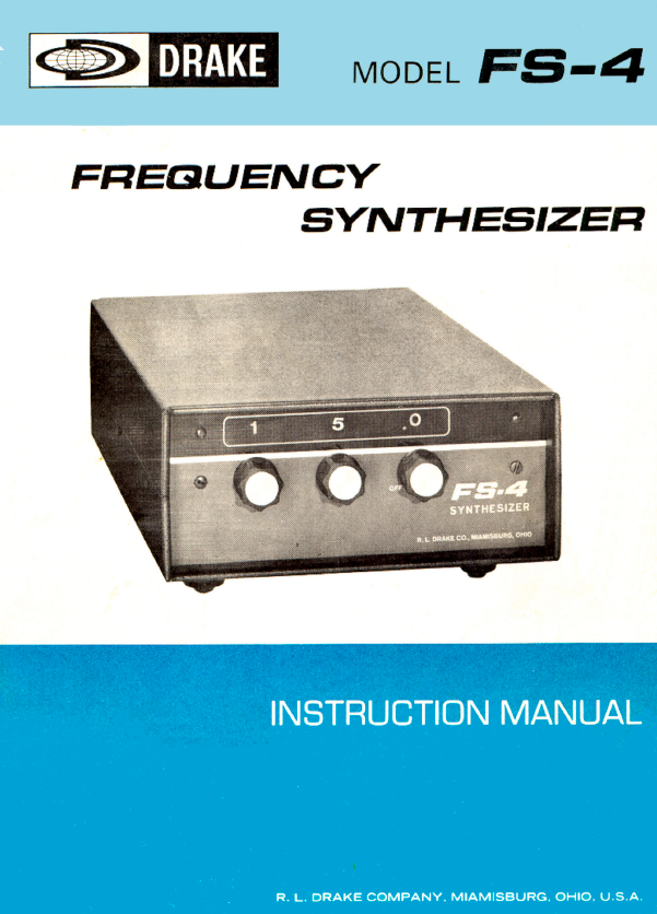 Drake FS-4 Frequency Synthesizer - Instruction Manual 2
