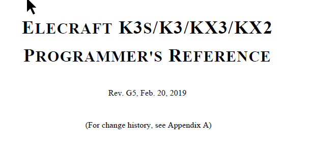 Elecraft K3 - Programmer's Reference - Rev. G 5