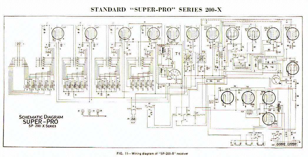 Hammarlund SP-200-X - Schematic Diagram