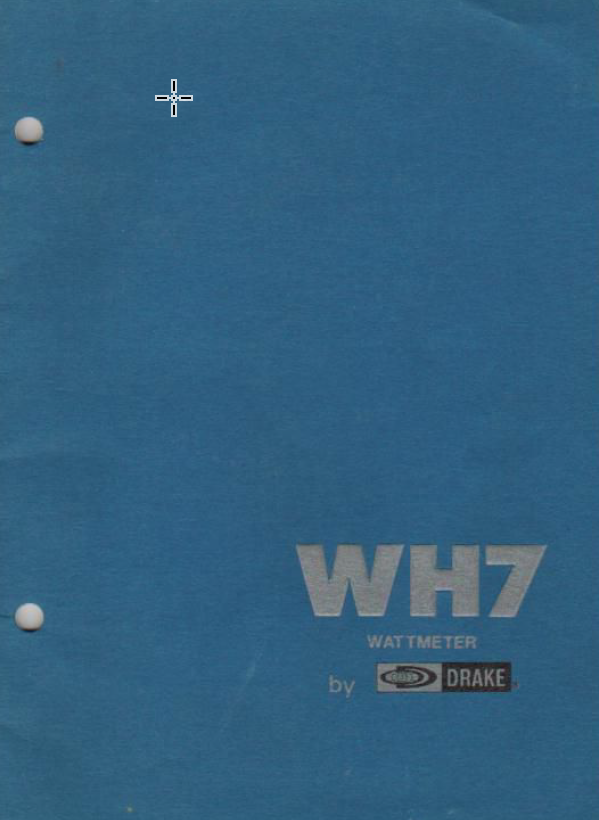 Drake WH-7 - Instruction Manual