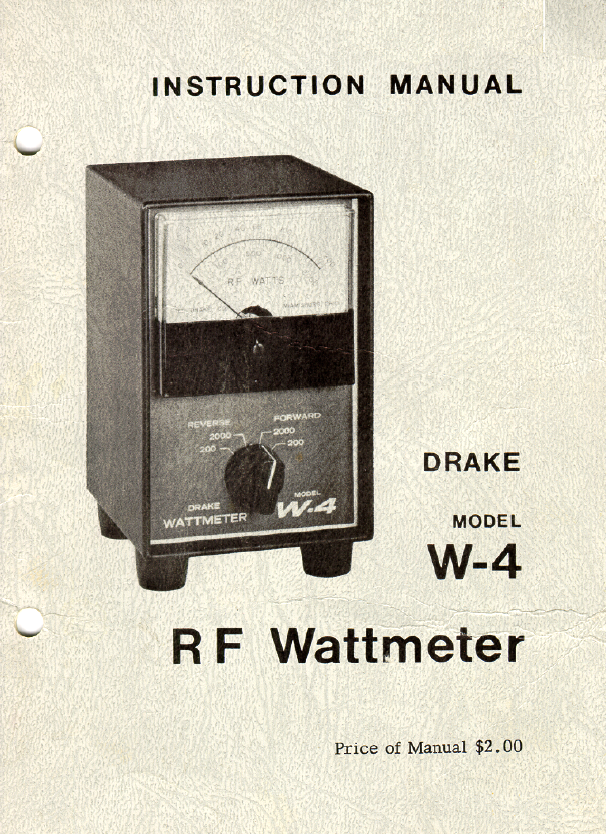 Drake W-4 - Instruction Manual 4