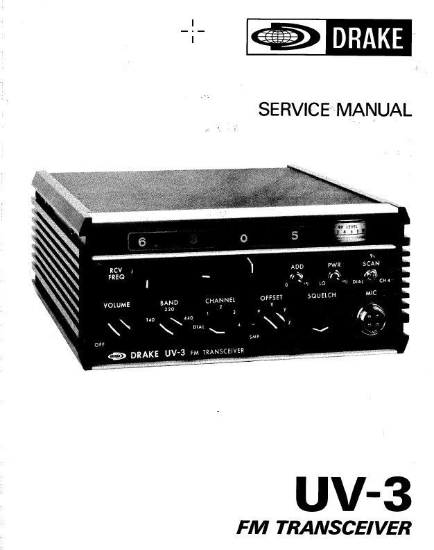 Drake UV-3 - Service Manual 1