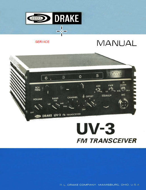 Drake UV-3 - Service Manual 2