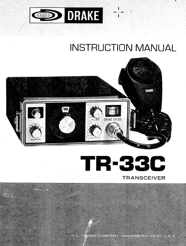 Drake TR-33C - Instruction Manual