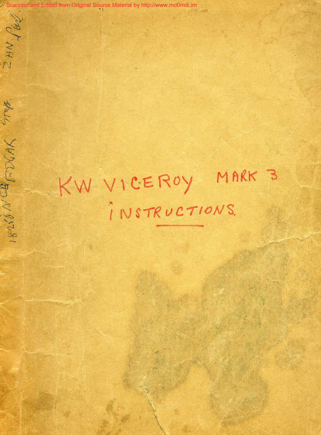 KW Viceroy MK III - Instruction Manual (Hi-Res Scans)