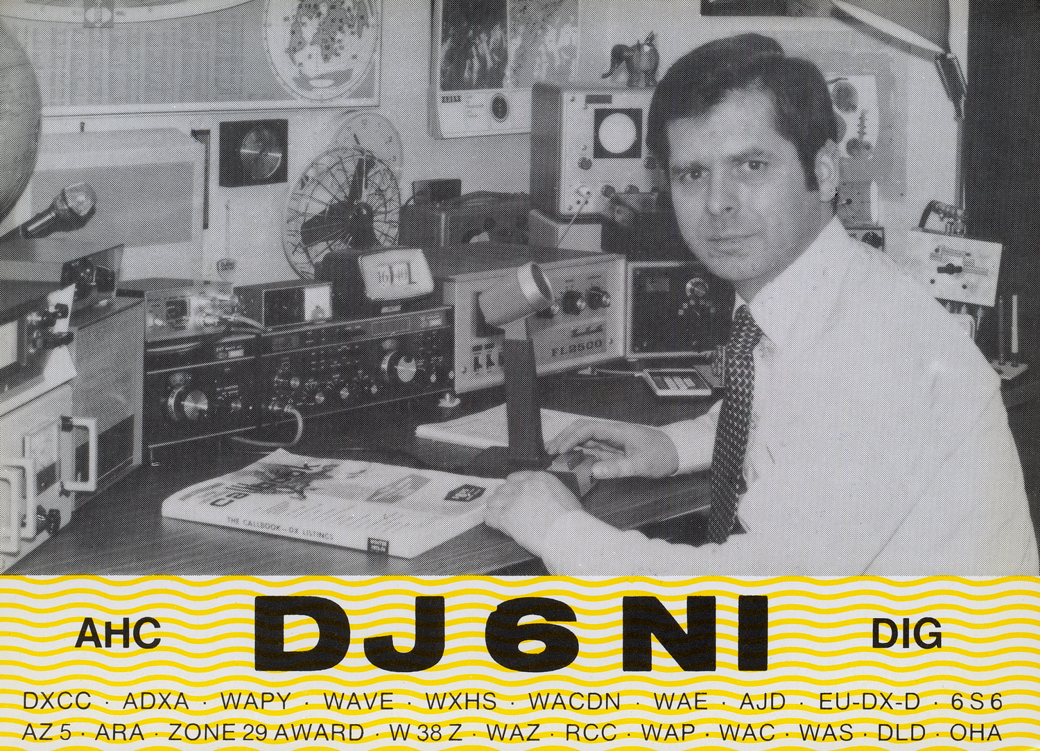 DJ6NI (Gunter), QSO on 16th September 1981 on both 80m and 40m SSB.