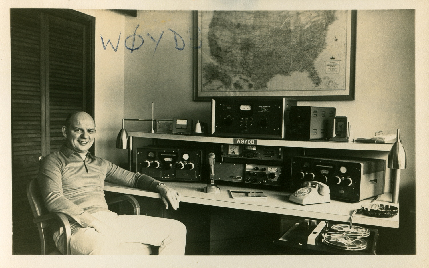 W0YDB (Bill), QSO on 18th April 1966 on 21.259 MHz, where he apologised for the terrible band condition, but it sounded like the band was failing, but he did manage to finally get Douglas in the logbook 'twice'.