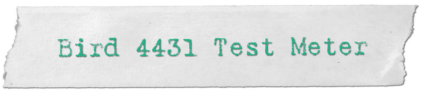 Bird 4431 Test Meter resize