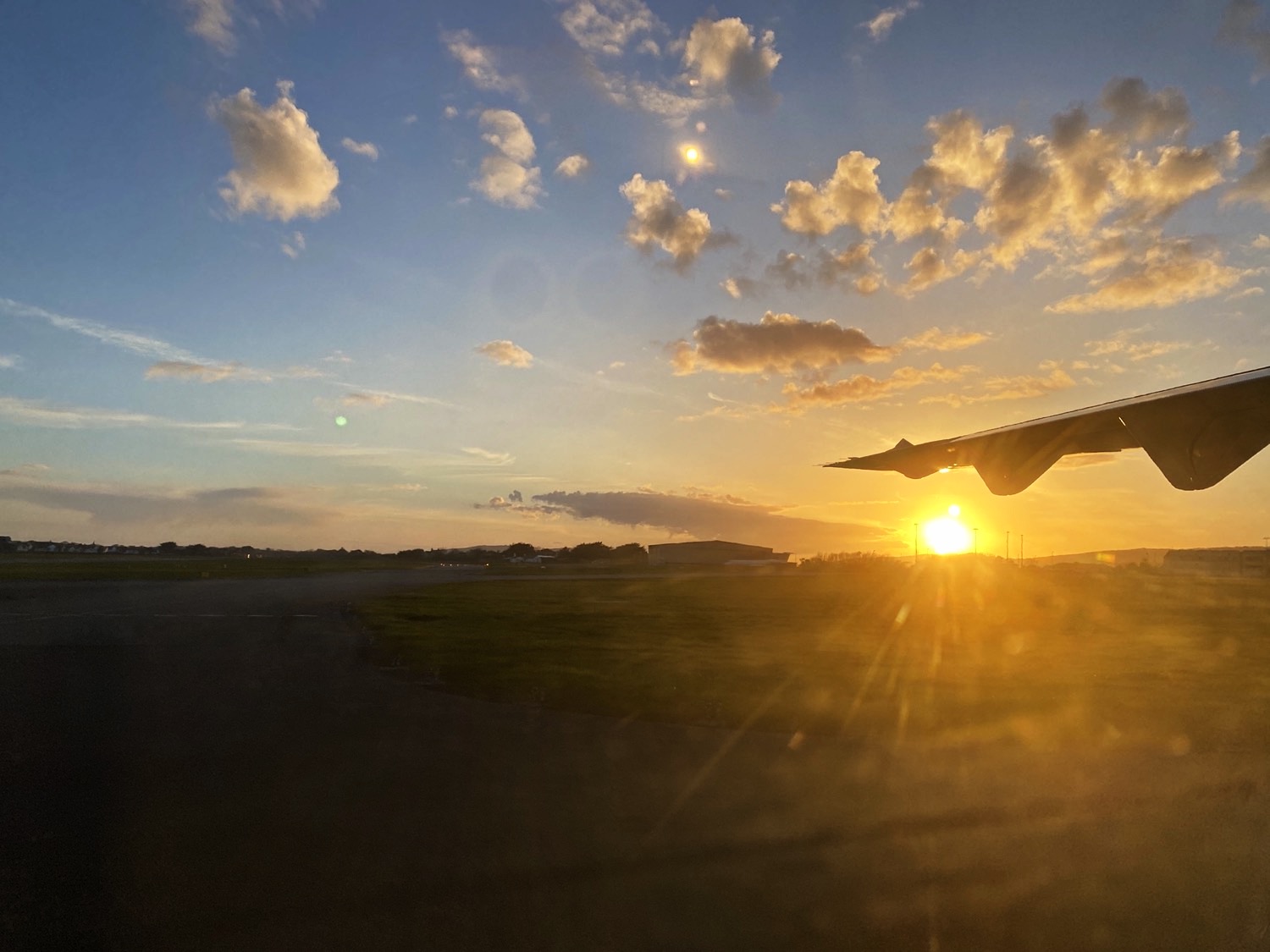 Sunset at Ronaldsway