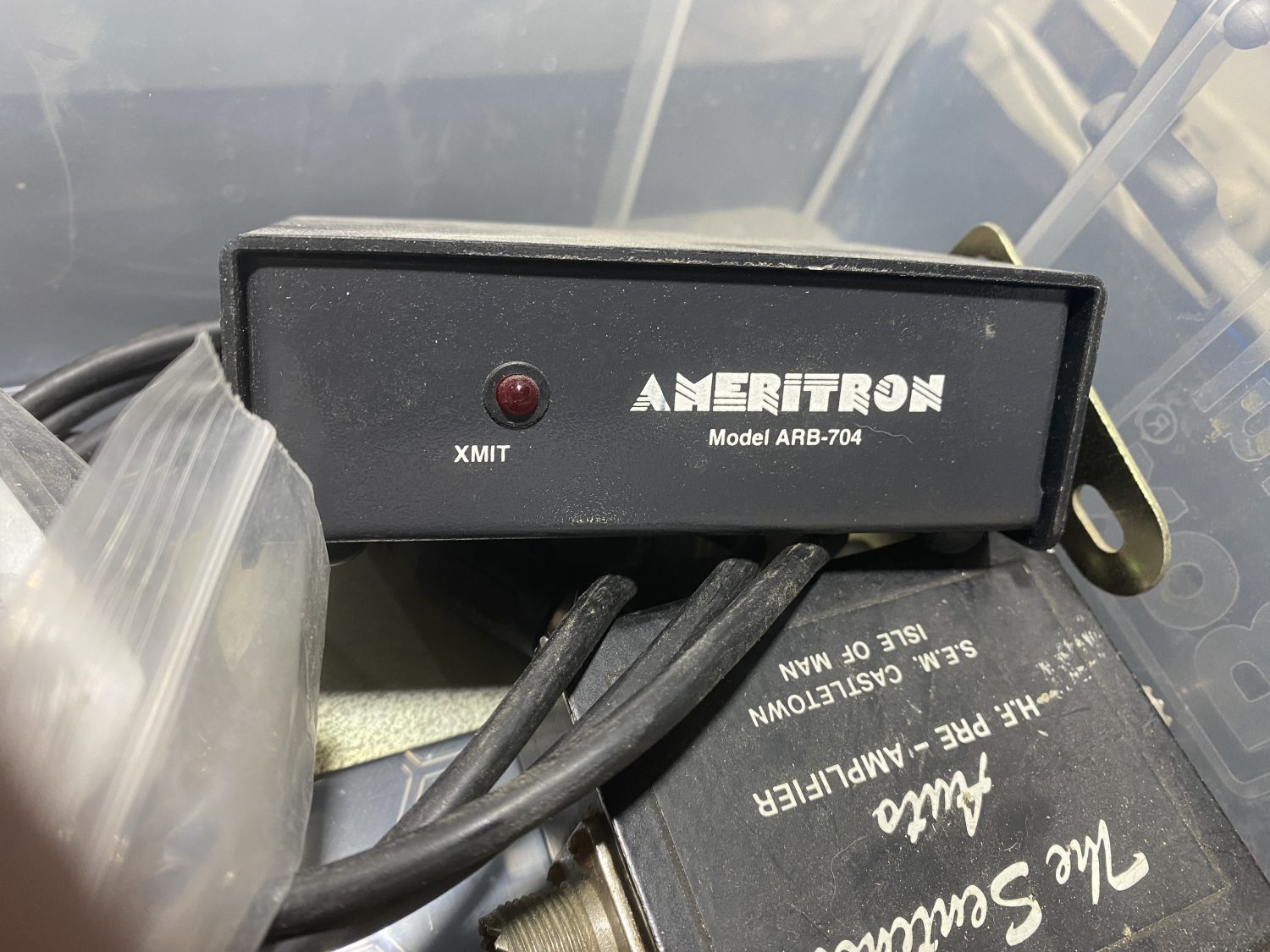 In with the rubbish useful items are hidden such as the Ameritron ARB-704 Buffer.