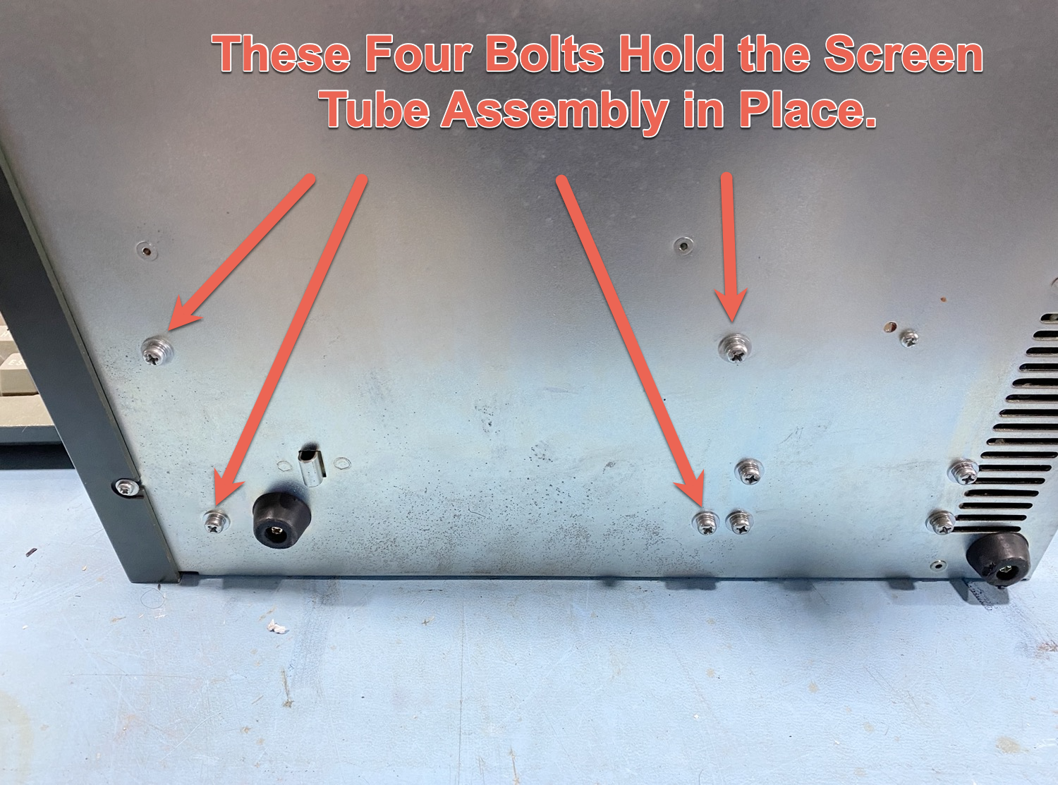 TONA THETA 5000E Sender Decoder - Screen Tube Assembly Mounting Bolts