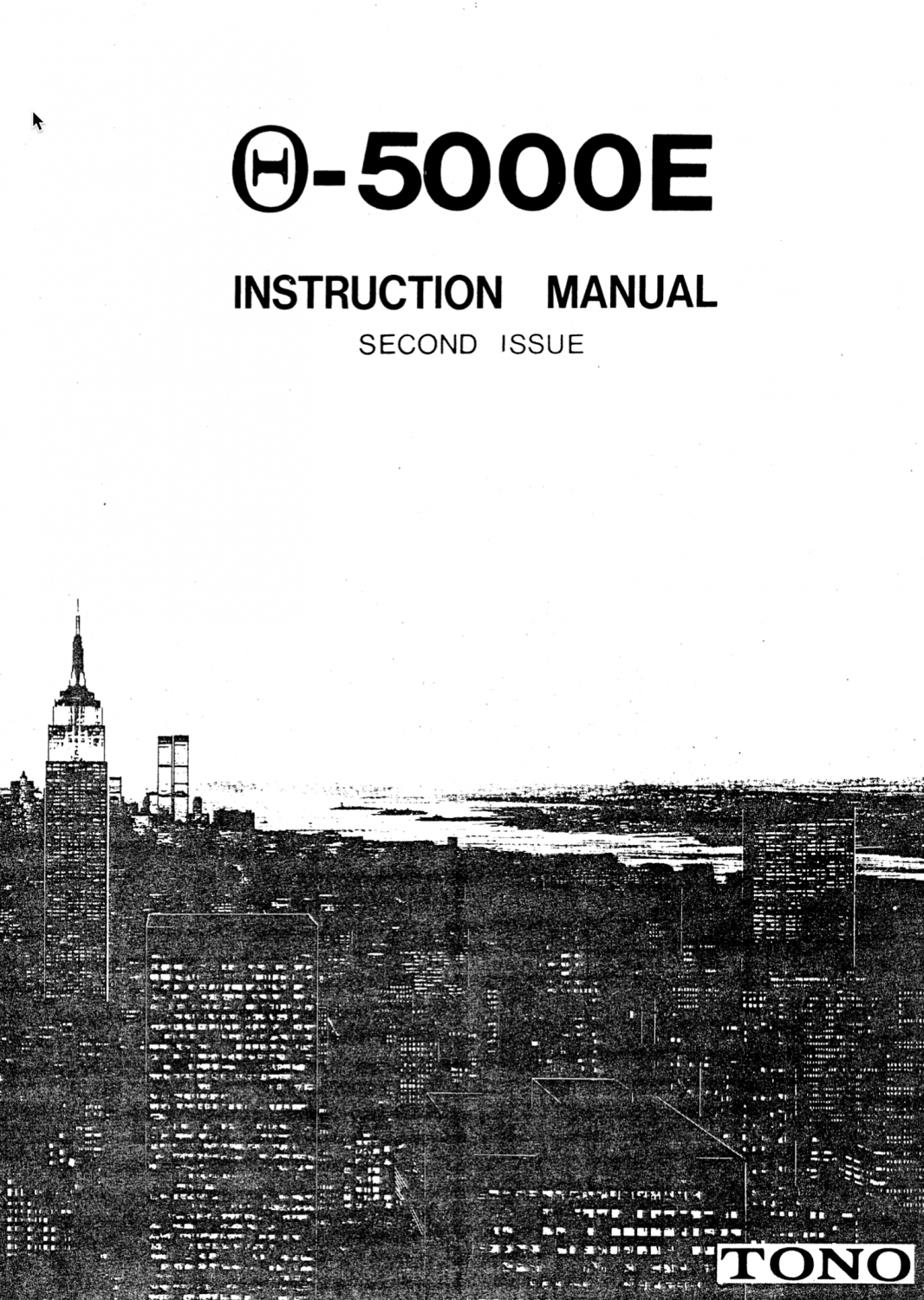 TONO THETA 5000E Sender-Decoder - Instruction Manual - 2nd Edition