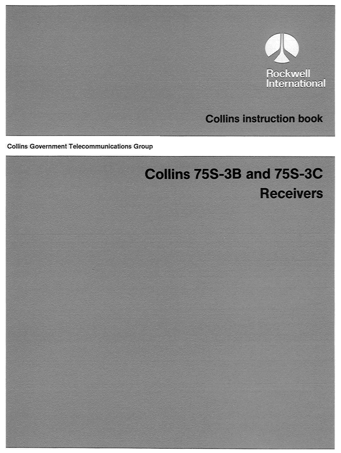 Collins 75S-3B S-Line Receiver - Instruction Manual - 7th Edition - (1975-11)