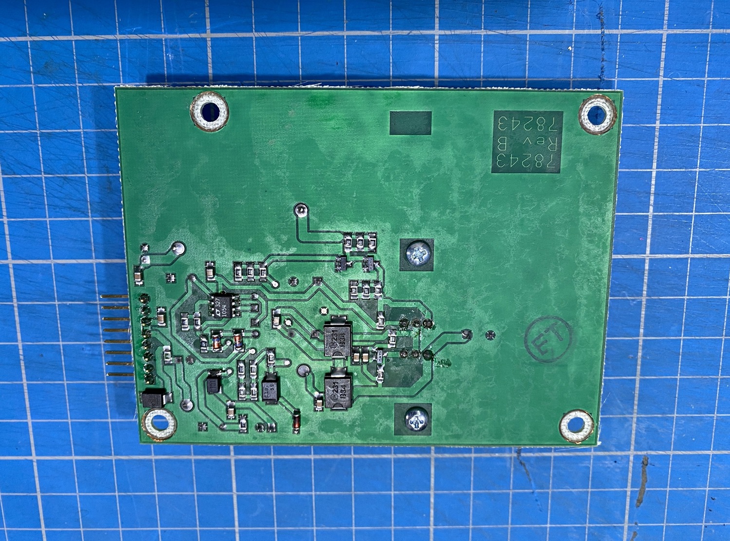 Ten-Tec Orion I Model 565 A9 Power Distribution Board Removed - Bottom View 001